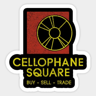 Cellophane Square [Defunct Record Store] Sticker